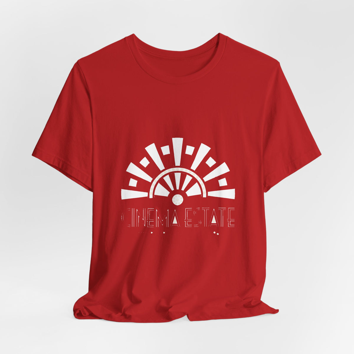 Cinema Estate — Premium Vintage Art Deco Graphic Tee color-specific T-shirt mockup