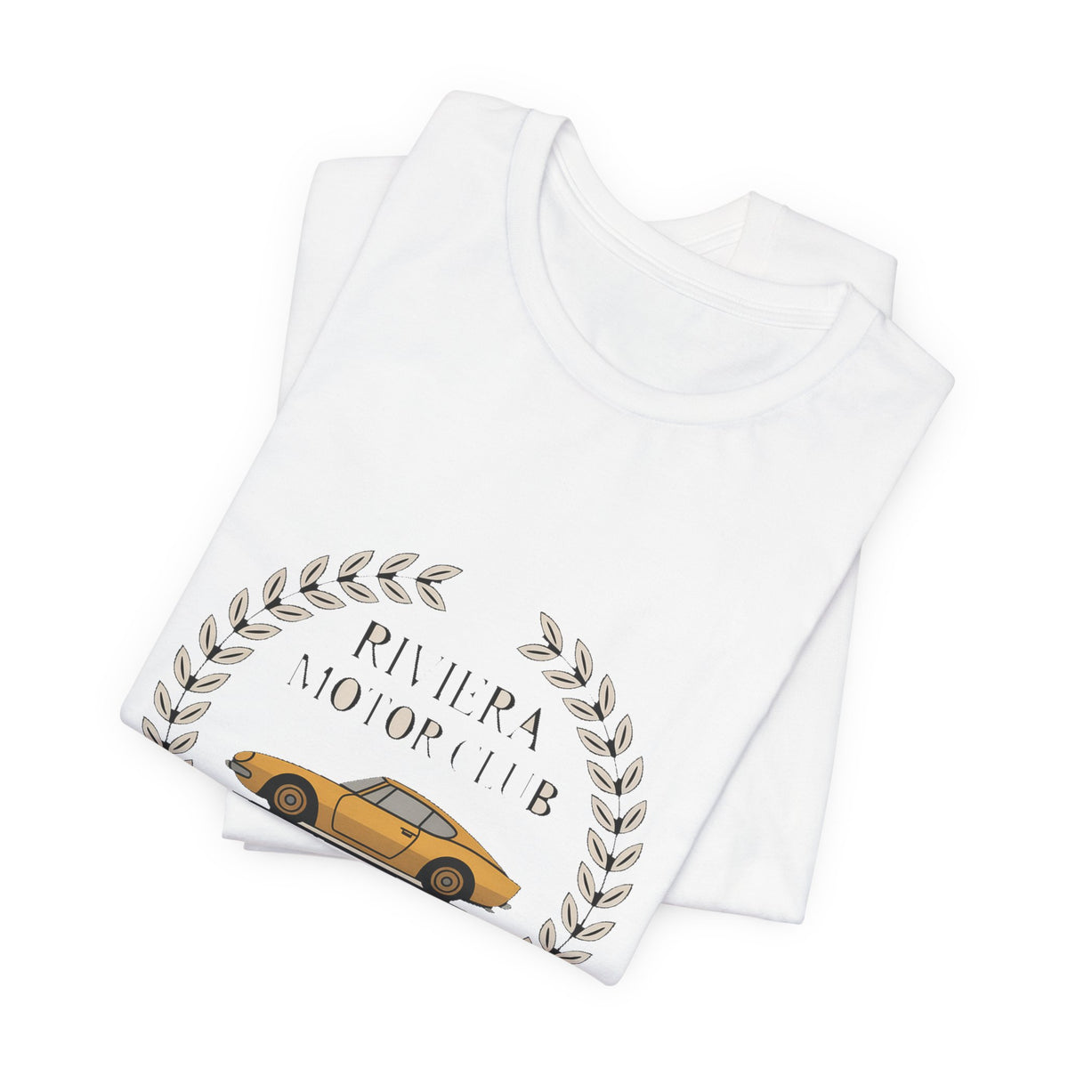 Riviera Motor Club — Premium Heritage Badge Tee color-specific T-shirt mockup
