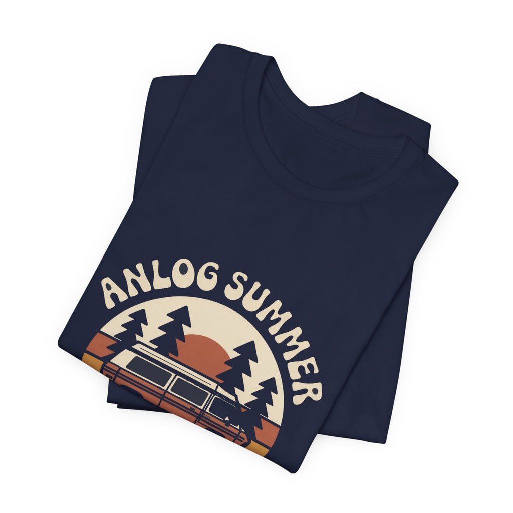 Analog Summer — Premium Retro Road Trip Van Tee color-specific T-shirt mockup