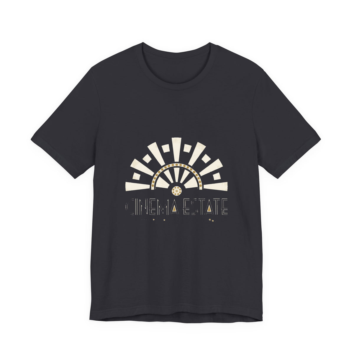 Cinema Estate — Premium Vintage Art Deco Graphic Tee color-specific T-shirt mockup