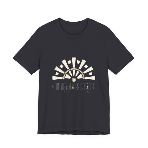 Cinema Estate — Premium Vintage Art Deco Graphic Tee color-specific T-shirt mockup
