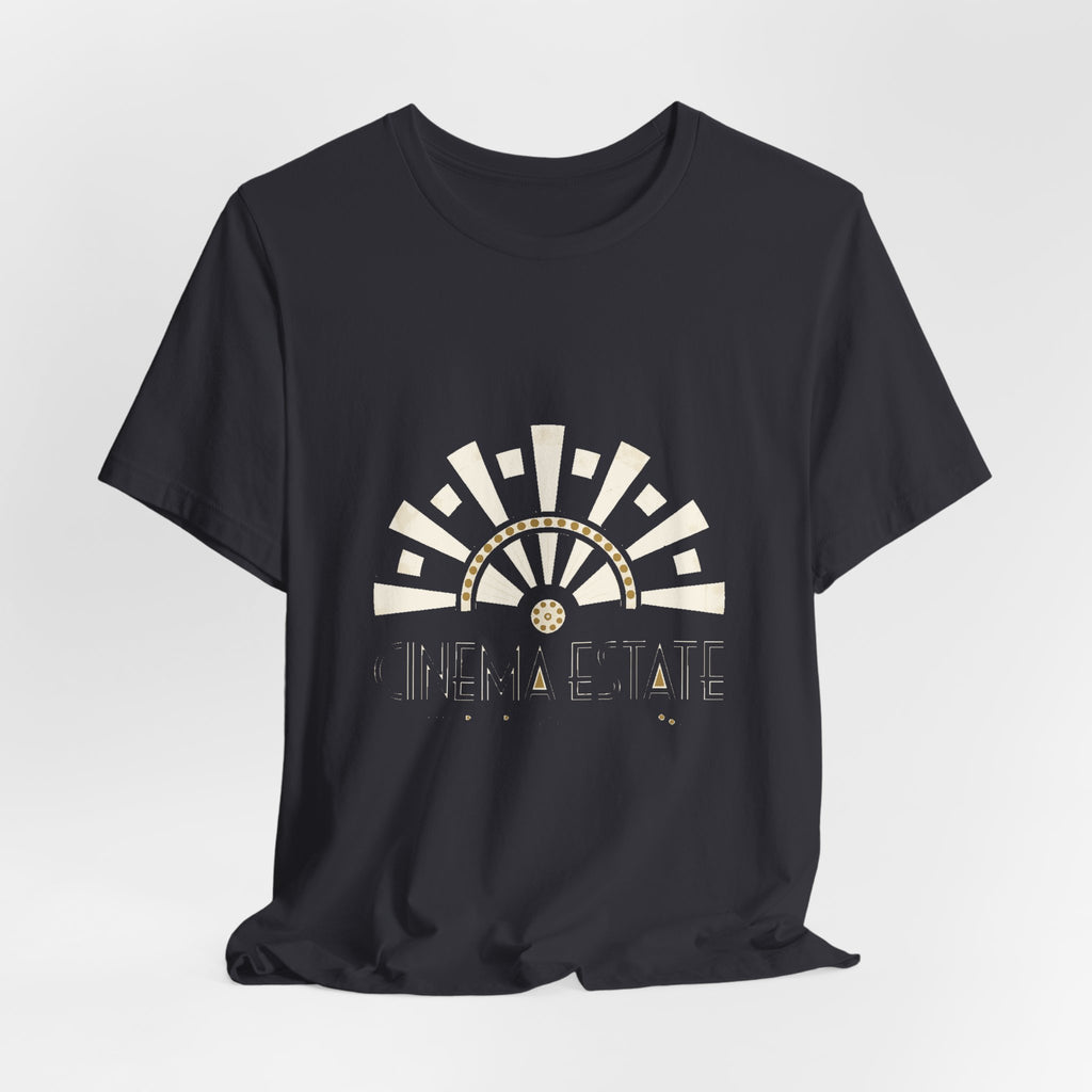 Cinema Estate — Premium Vintage Art Deco Graphic Tee color-specific T-shirt mockup