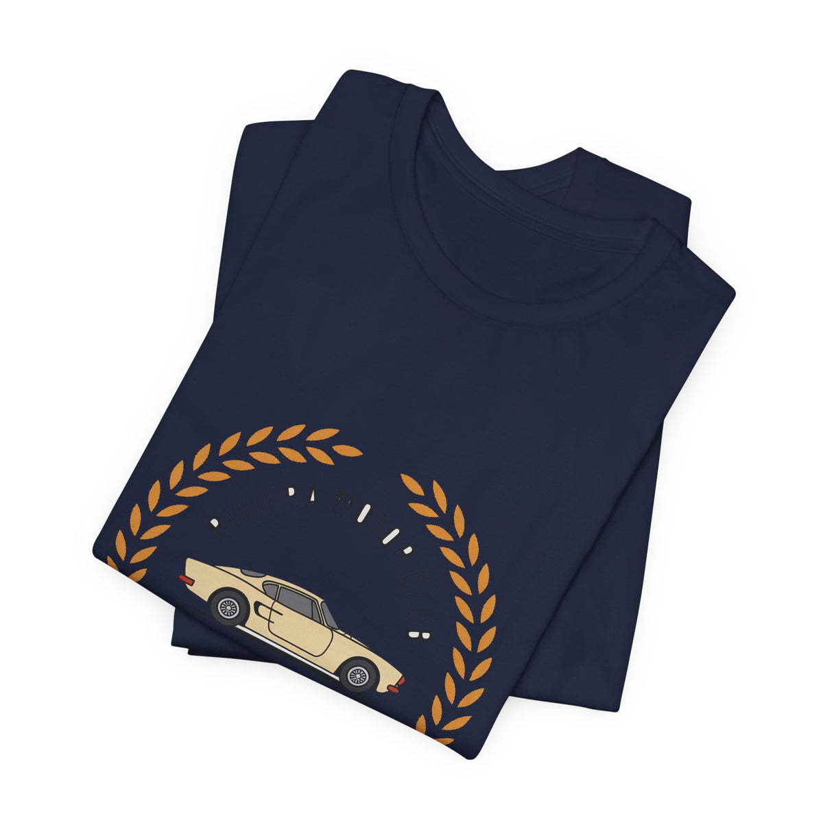 Riviera Motor Club — Premium Heritage Badge Tee color-specific T-shirt mockup