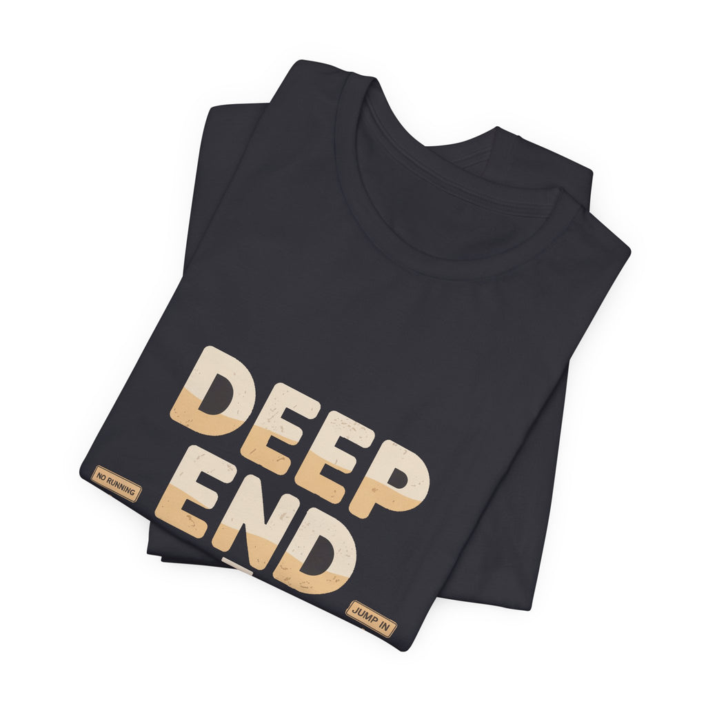 Deep End — Premium Retro Pool Graphic Tee color-specific T-shirt mockup