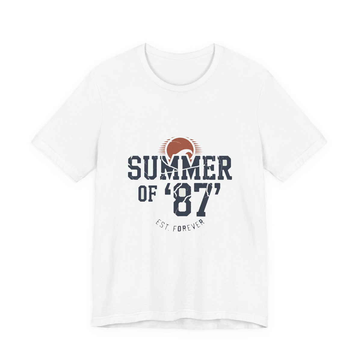 Summer of '87 — Premium Vintage Collegiate Graphic Tee color-specific T-shirt mockup