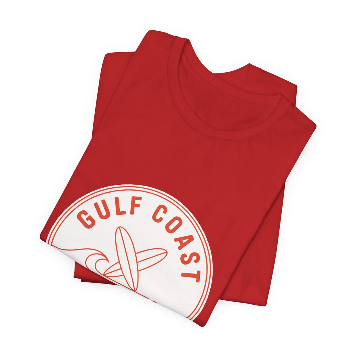 Gulf Coast Surf Club — Premium Vintage Graphic Tee color-specific T-shirt mockup
