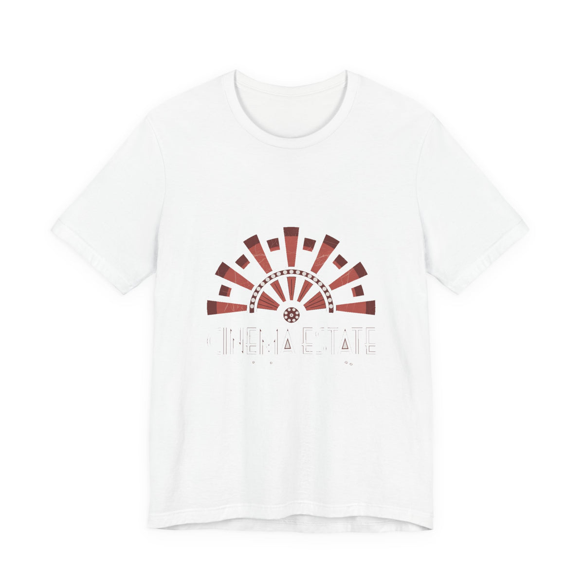 Cinema Estate — Premium Vintage Art Deco Graphic Tee color-specific T-shirt mockup