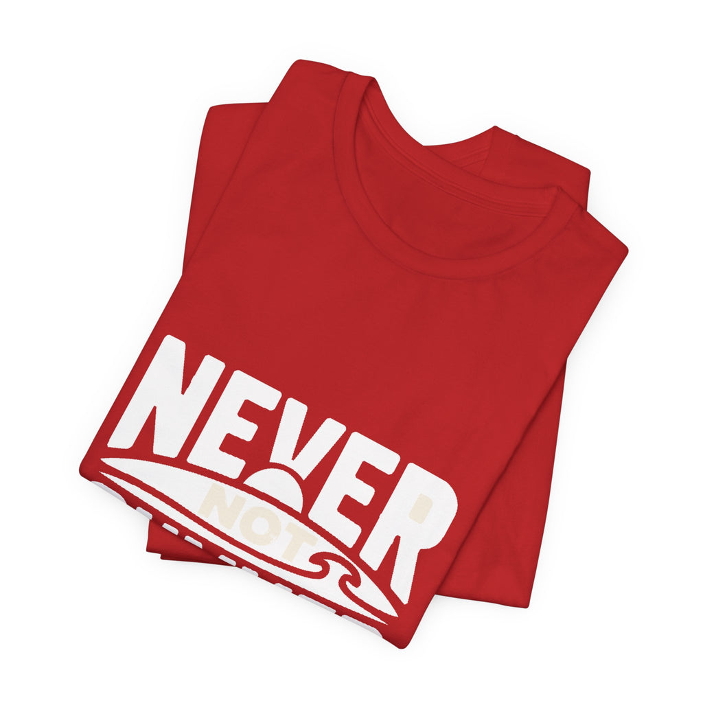 Never Not Summer — Premium Statement Graphic Tee color-specific T-shirt mockup