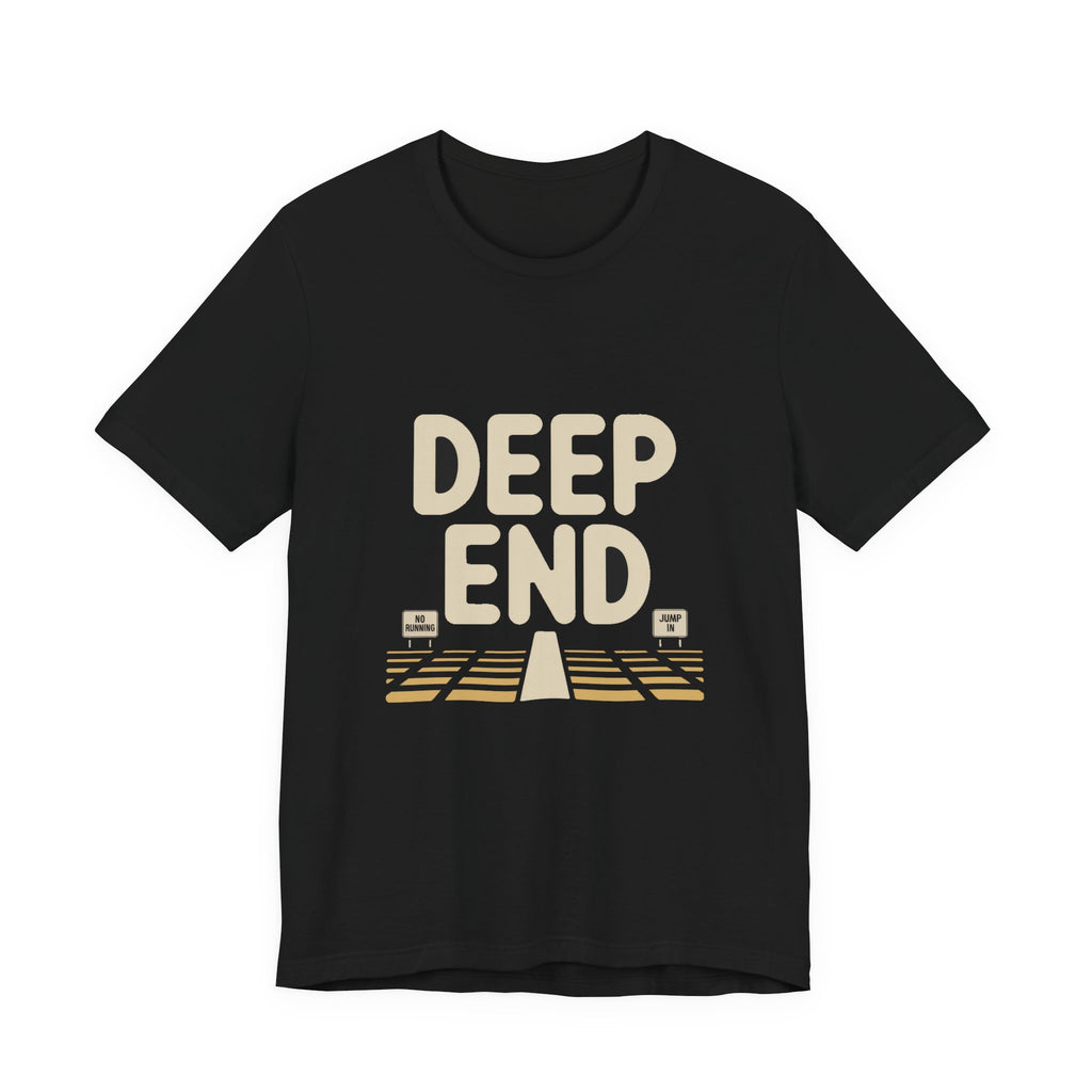 Deep End — Premium Retro Pool Graphic Tee color-specific T-shirt mockup