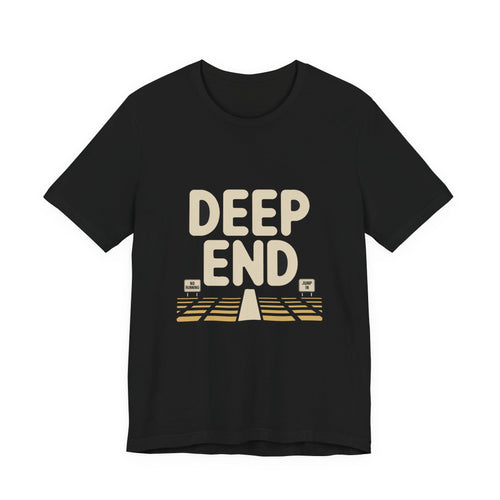 Deep End — Premium Retro Pool Graphic Tee color-specific T-shirt mockup