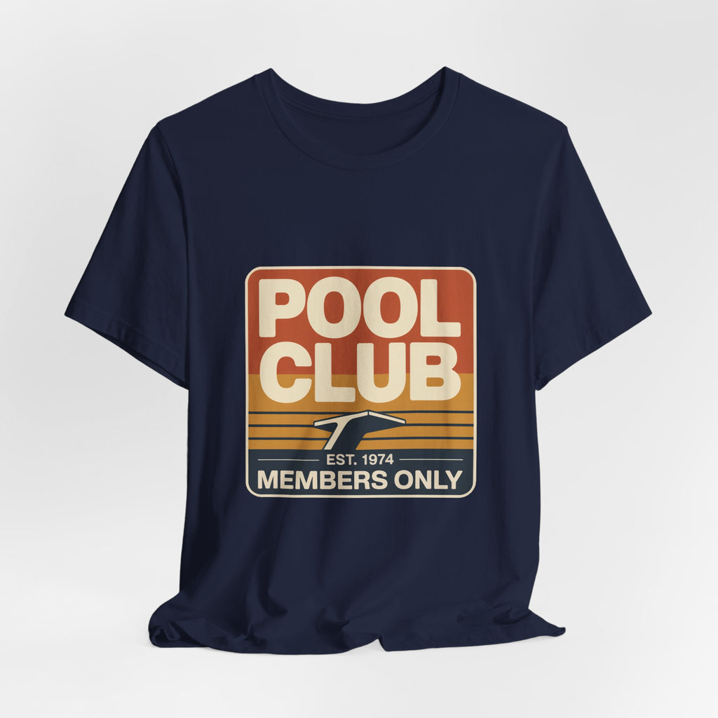 Pool Club '74 — Premium Retro Swimming Pool Tee mockup - YAMISA Summer Archive T-shirt