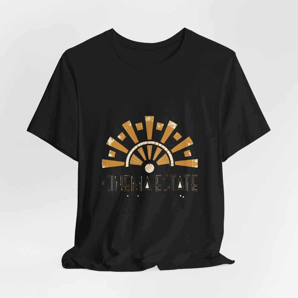 Cinema Estate — Premium Vintage Art Deco Graphic Tee color-specific T-shirt mockup