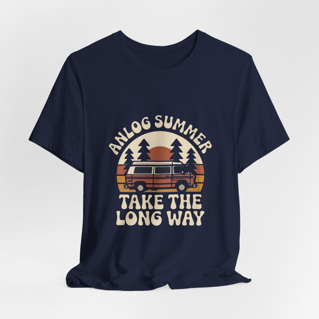 Analog Summer — Premium Retro Road Trip Van Tee color-specific T-shirt mockup