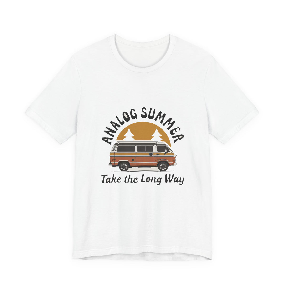 Analog Summer — Premium Retro Road Trip Van Tee color-specific T-shirt mockup