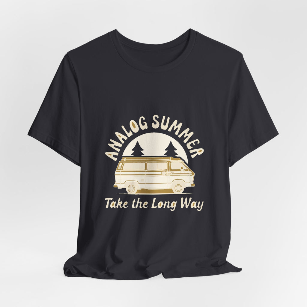 Analog Summer — Premium Retro Road Trip Van Tee color-specific T-shirt mockup