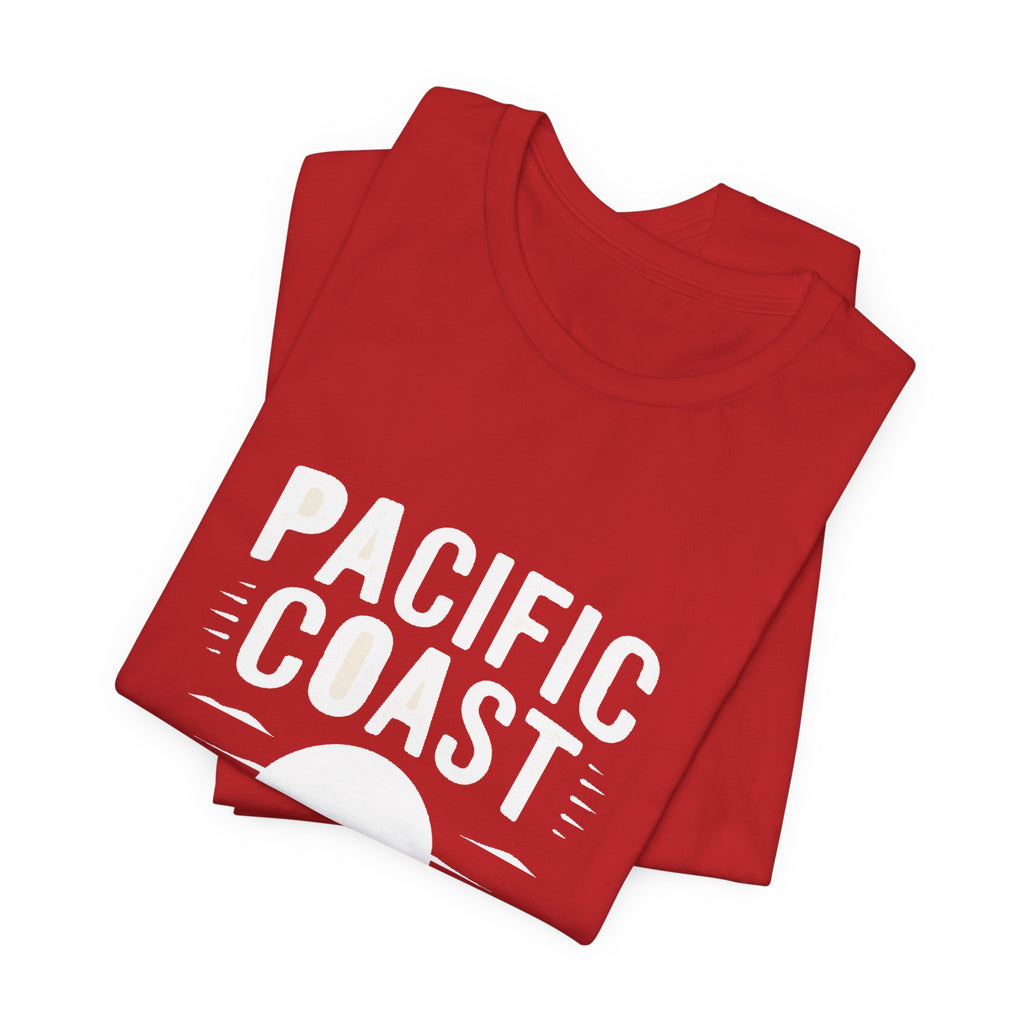 Pacific Coast — Premium Retro California Road Trip Tee color-specific T-shirt mockup