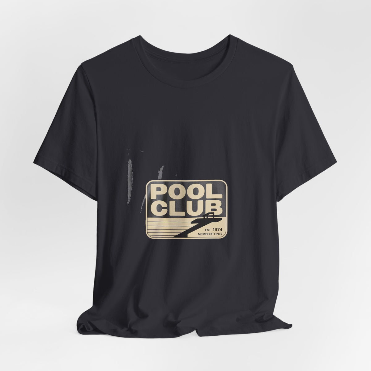 Pool Club '74 — Premium Retro Swimming Pool Tee mockup - YAMISA Summer Archive T-shirt