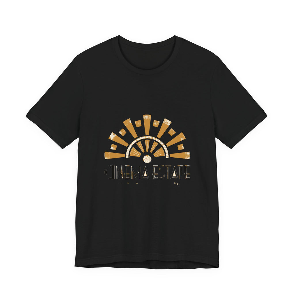 Cinema Estate — Premium Vintage Art Deco Graphic Tee color-specific T-shirt mockup