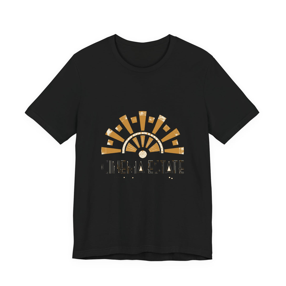 Cinema Estate — Premium Vintage Art Deco Graphic Tee color-specific T-shirt mockup