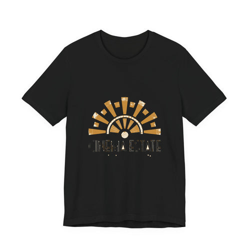 Cinema Estate — Premium Vintage Art Deco Graphic Tee color-specific T-shirt mockup
