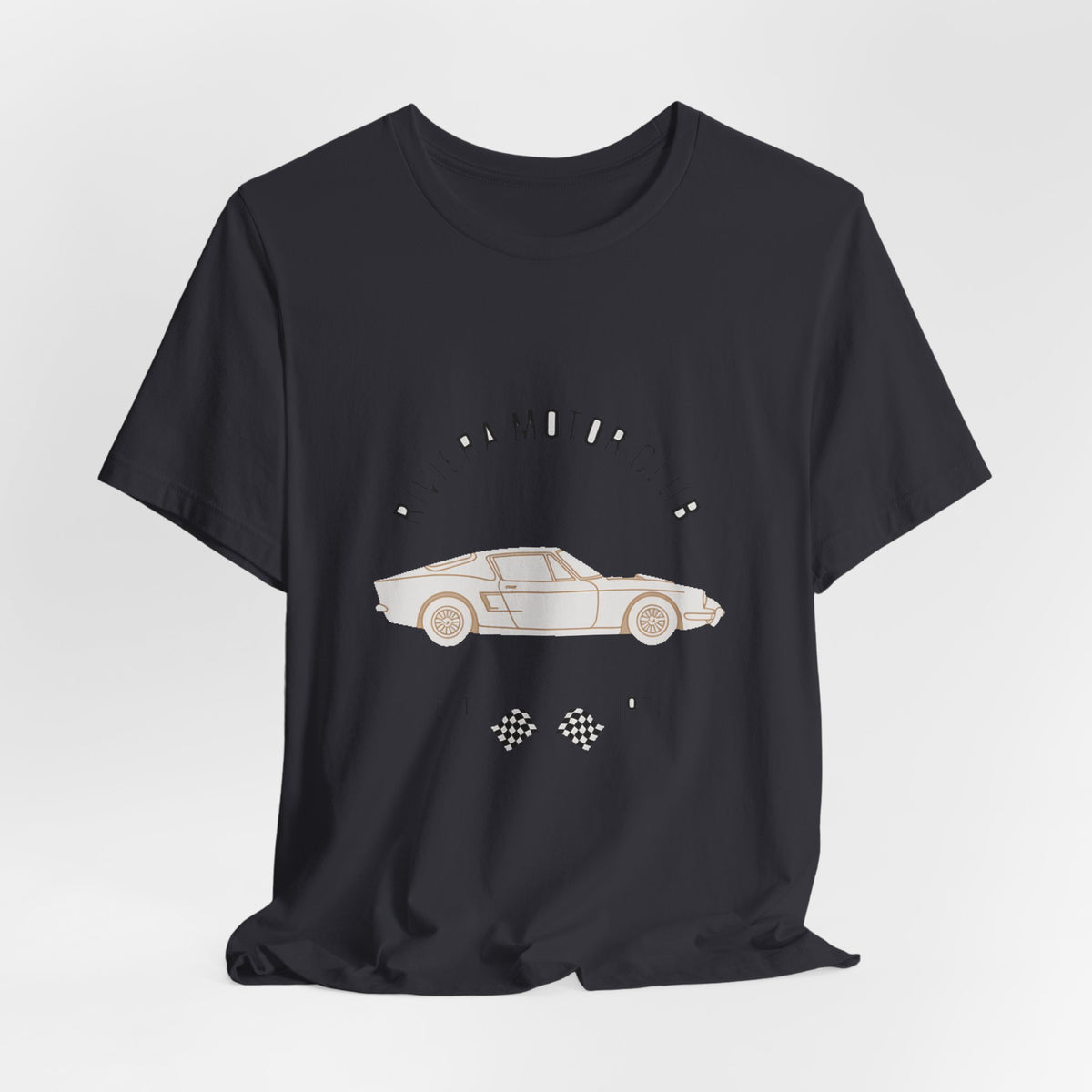 Riviera Motor Club — Premium Heritage Badge Tee color-specific T-shirt mockup