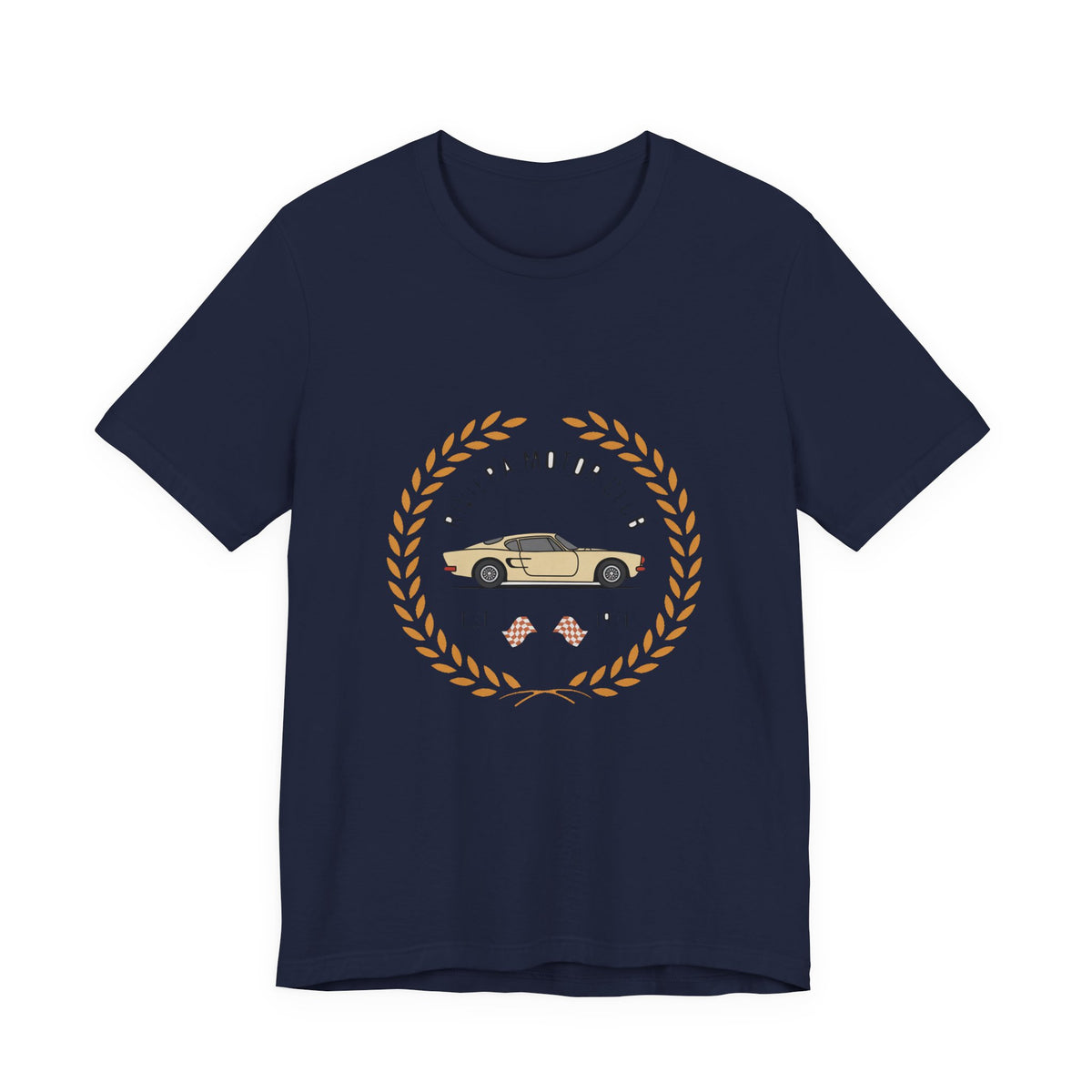 Riviera Motor Club — Premium Heritage Badge Tee color-specific T-shirt mockup