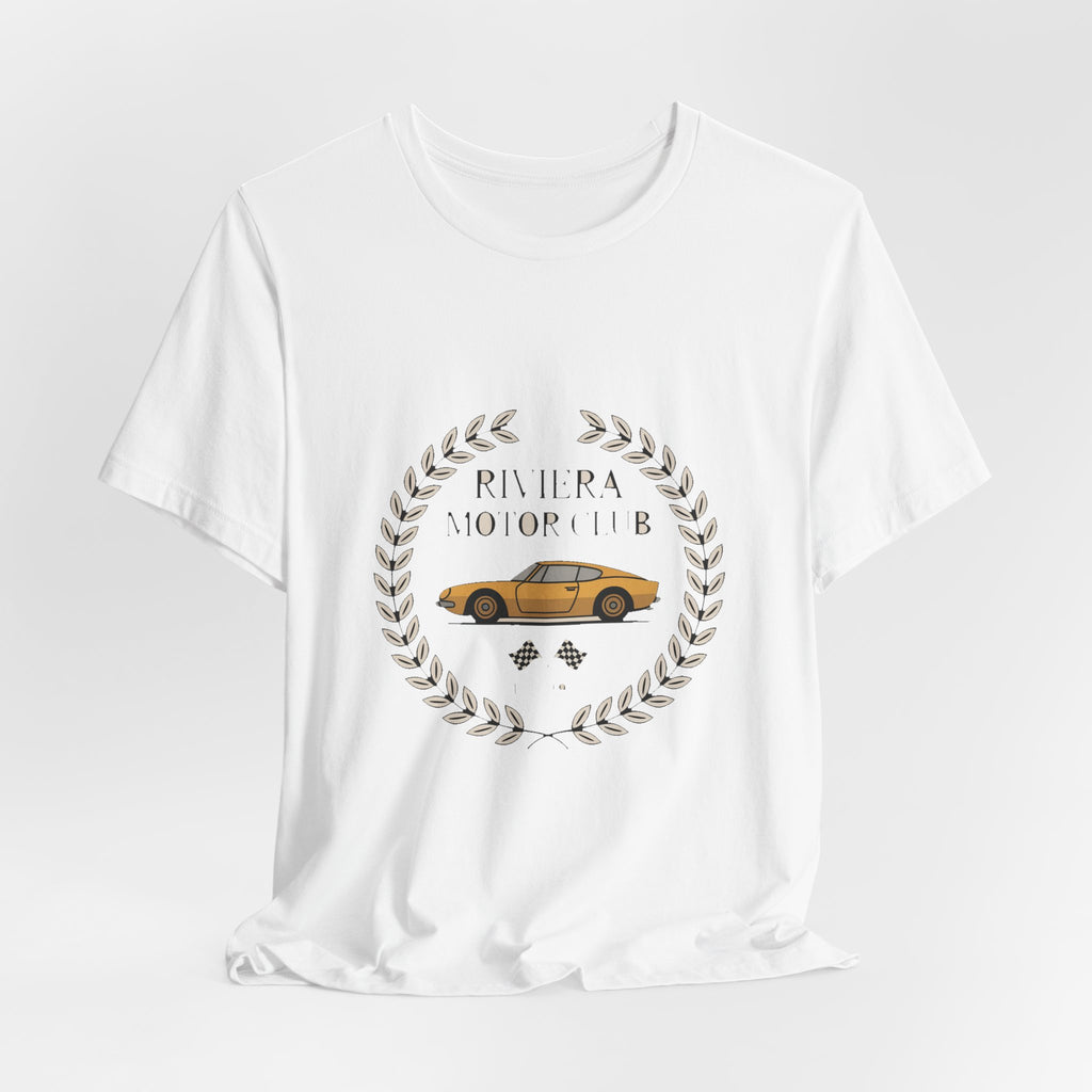 Riviera Motor Club — Premium Heritage Badge Tee color-specific T-shirt mockup