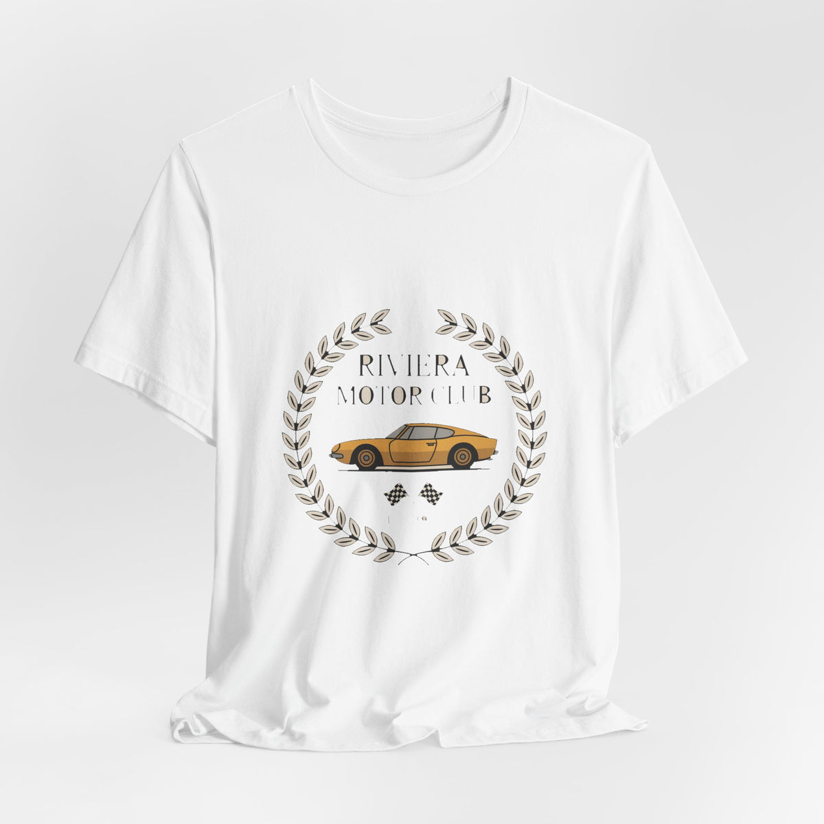 Riviera Motor Club — Premium Heritage Badge Tee color-specific T-shirt mockup
