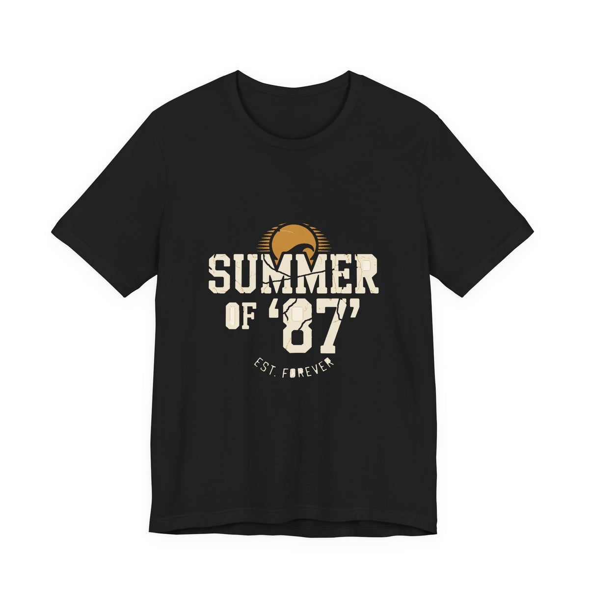 Summer of '87 — Premium Vintage Collegiate Graphic Tee color-specific T-shirt mockup