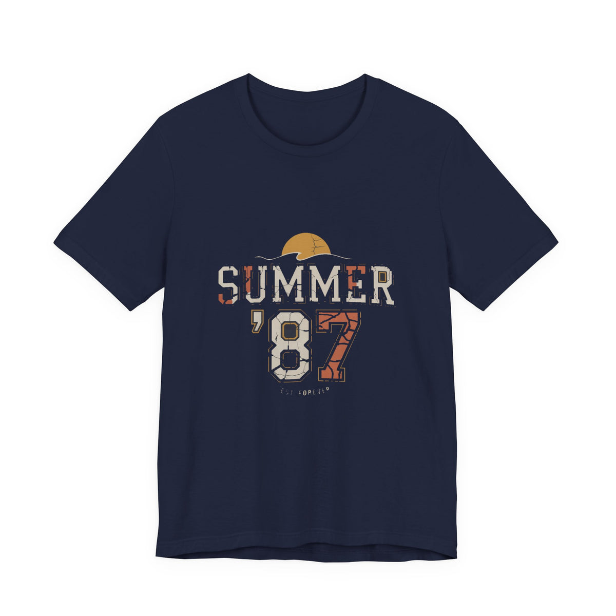 Summer of '87 — Premium Vintage Collegiate Graphic Tee color-specific T-shirt mockup