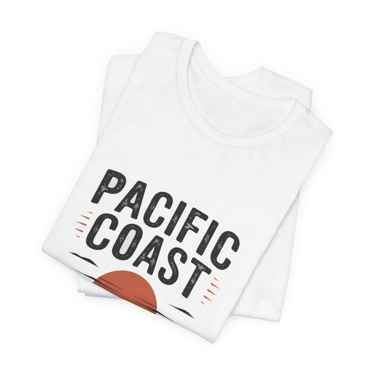 Pacific Coast — Premium Retro California Road Trip Tee color-specific T-shirt mockup