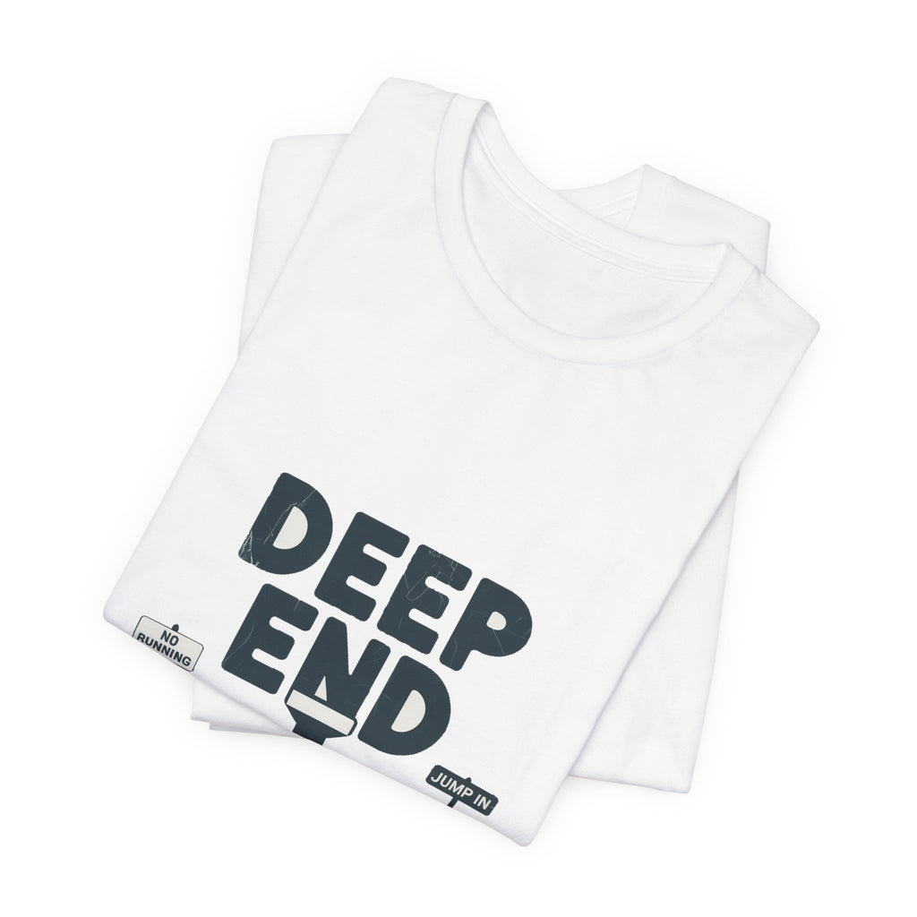 Deep End — Premium Retro Pool Graphic Tee color-specific T-shirt mockup