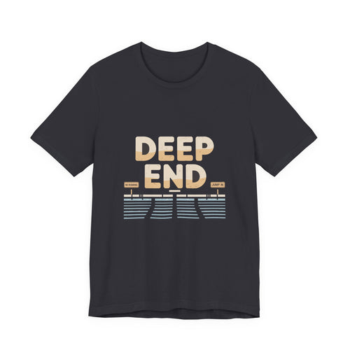Deep End — Premium Retro Pool Graphic Tee color-specific T-shirt mockup