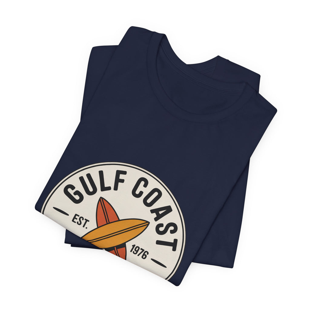 Gulf Coast Surf Club — Premium Vintage Graphic Tee color-specific T-shirt mockup