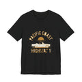 Pacific Coast — Premium Retro California Road Trip Tee color-specific T-shirt mockup