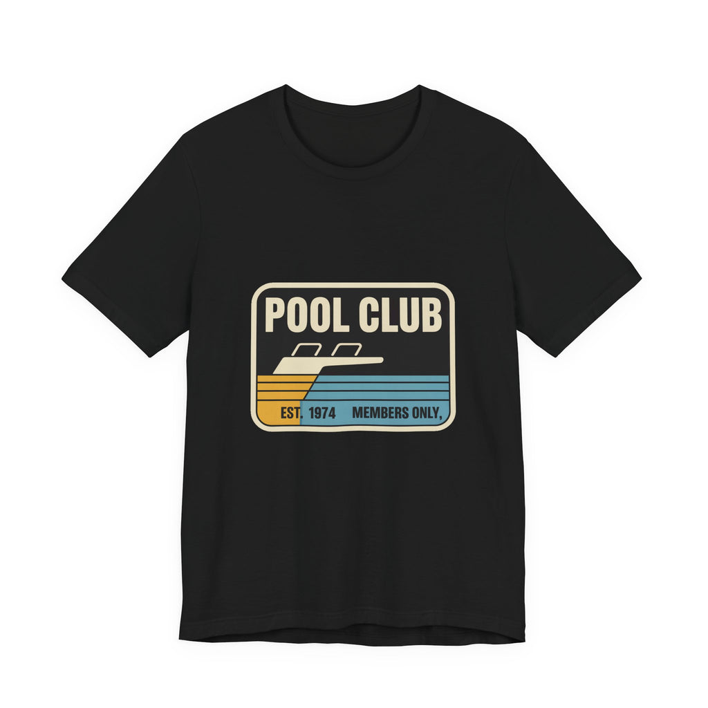 Pool Club '74 — Premium Retro Swimming Pool Tee mockup - YAMISA Summer Archive T-shirt