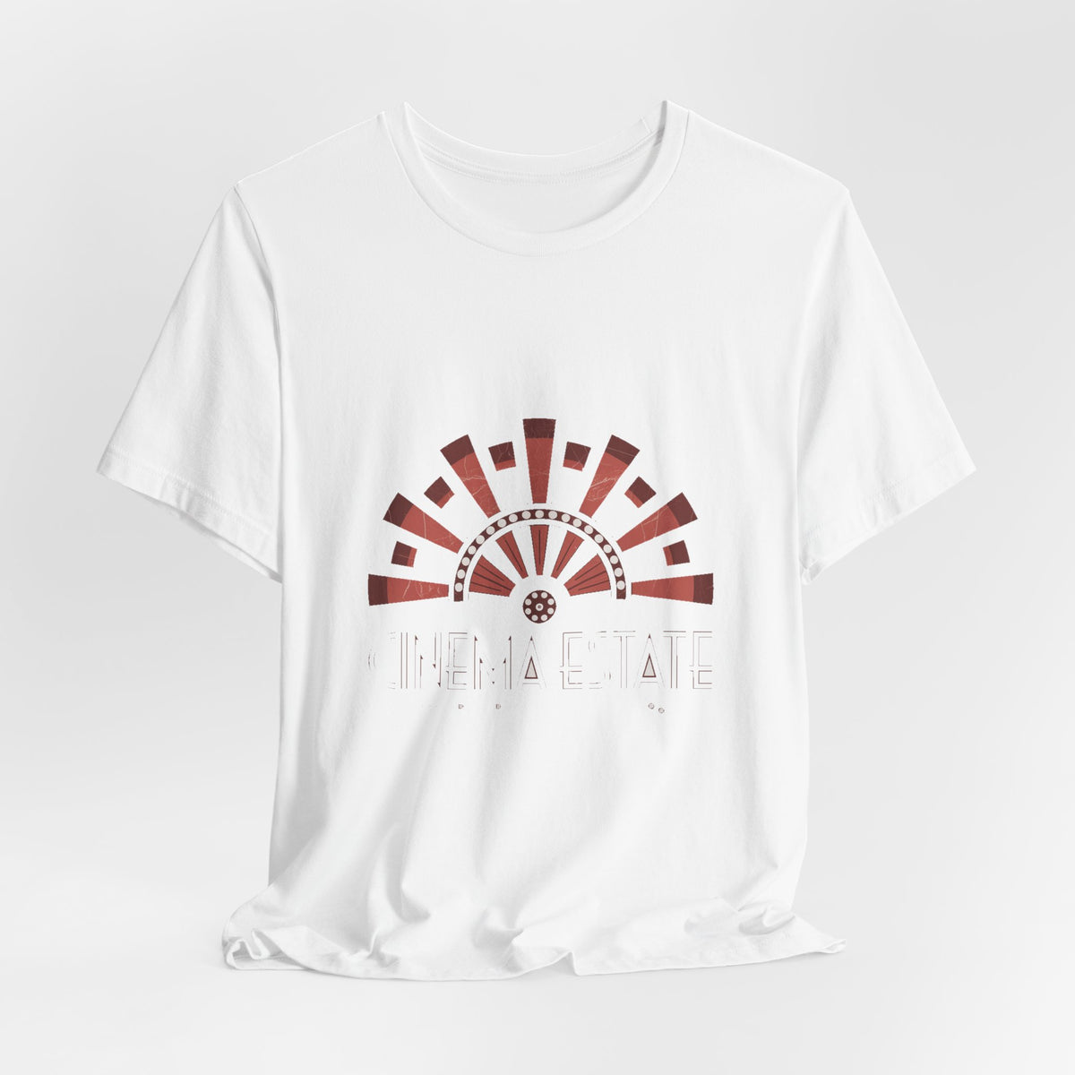 Cinema Estate — Premium Vintage Art Deco Graphic Tee color-specific T-shirt mockup