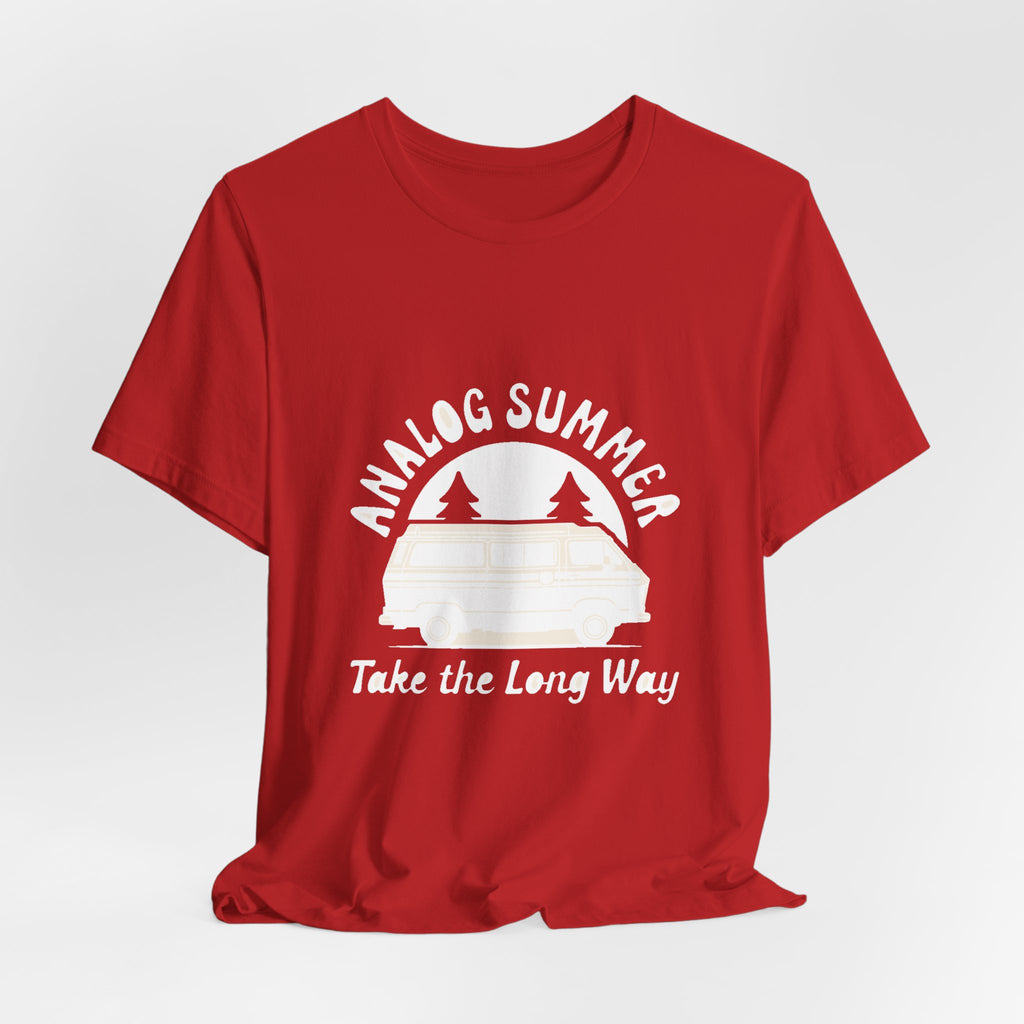Analog Summer — Premium Retro Road Trip Van Tee color-specific T-shirt mockup