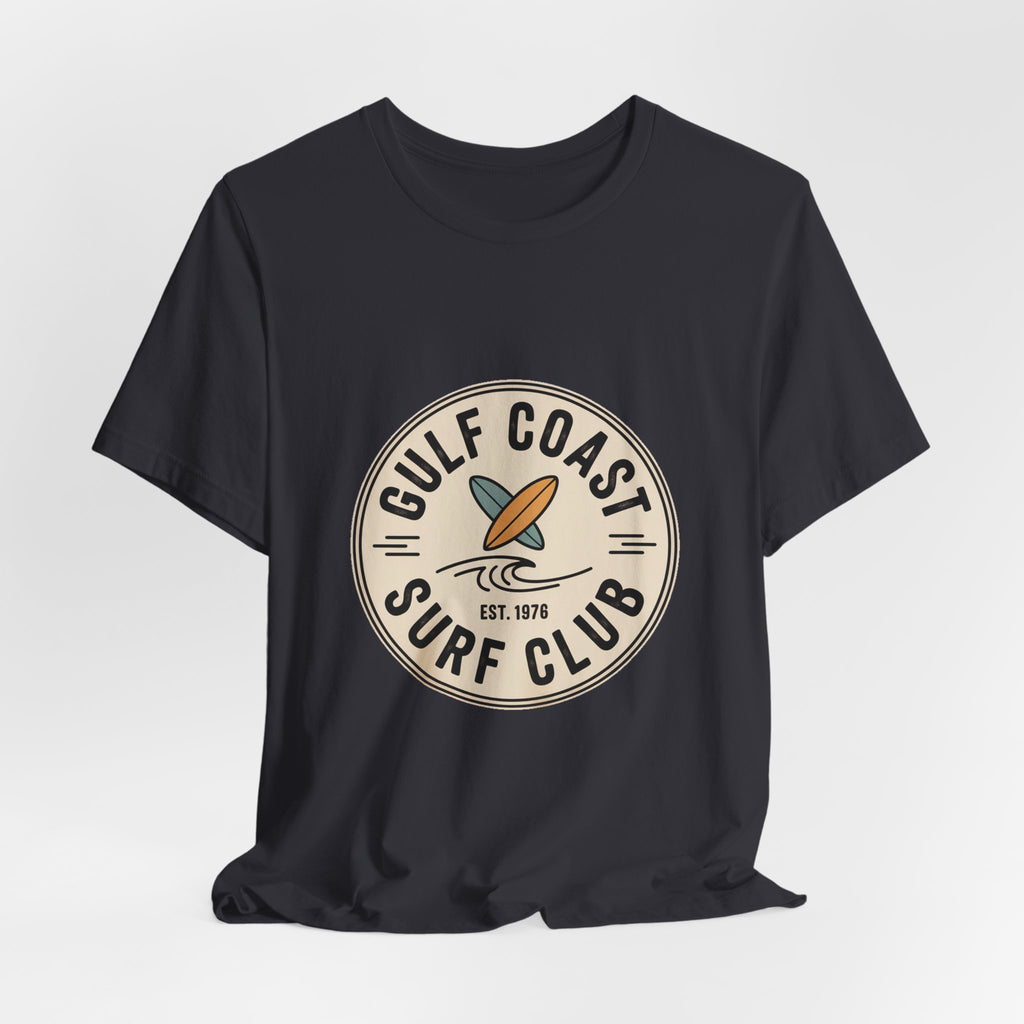 Gulf Coast Surf Club — Premium Vintage Graphic Tee color-specific T-shirt mockup