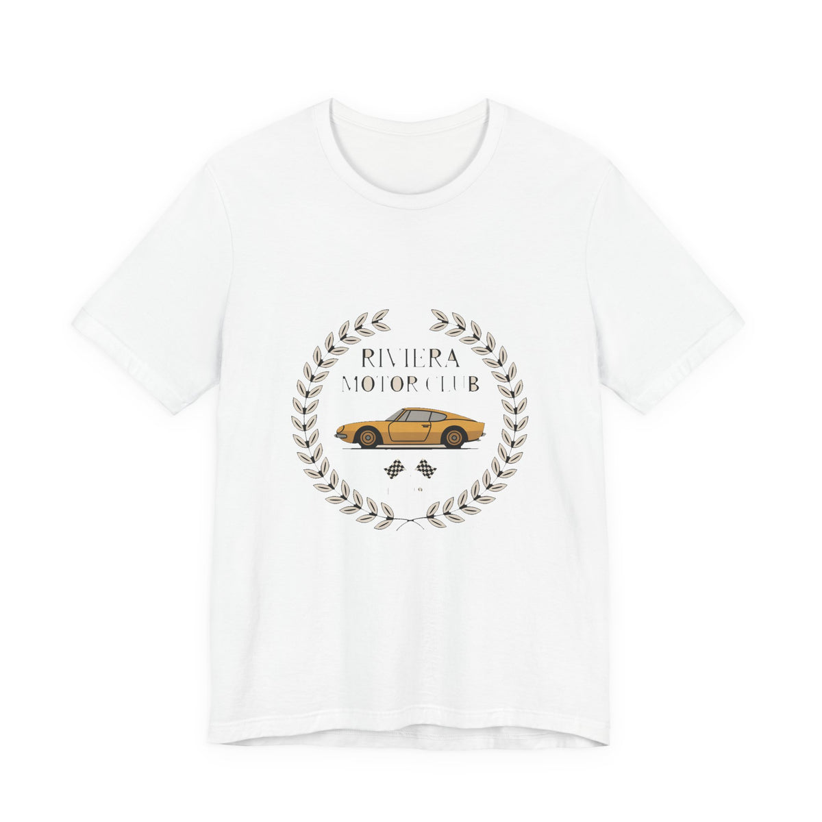 Riviera Motor Club — Premium Heritage Badge Tee color-specific T-shirt mockup
