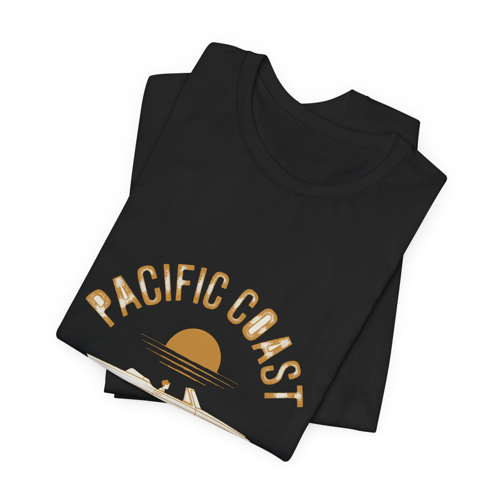 Pacific Coast — Premium Retro California Road Trip Tee color-specific T-shirt mockup