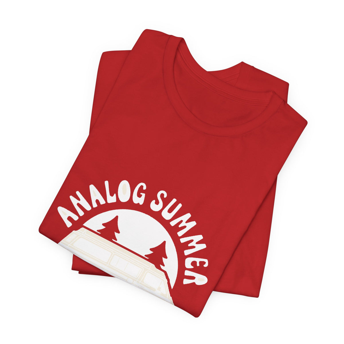 Analog Summer — Premium Retro Road Trip Van Tee color-specific T-shirt mockup