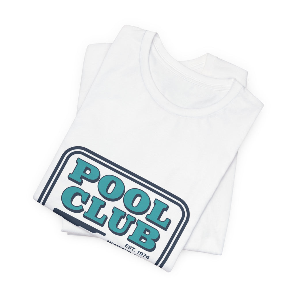 Pool Club '74 — Premium Retro Swimming Pool Tee mockup - YAMISA Summer Archive T-shirt
