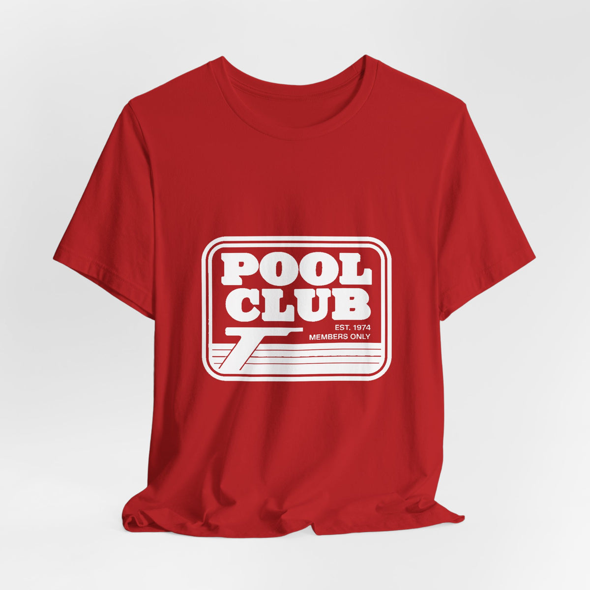 Pool Club '74 — Premium Retro Swimming Pool Tee mockup - YAMISA Summer Archive T-shirt