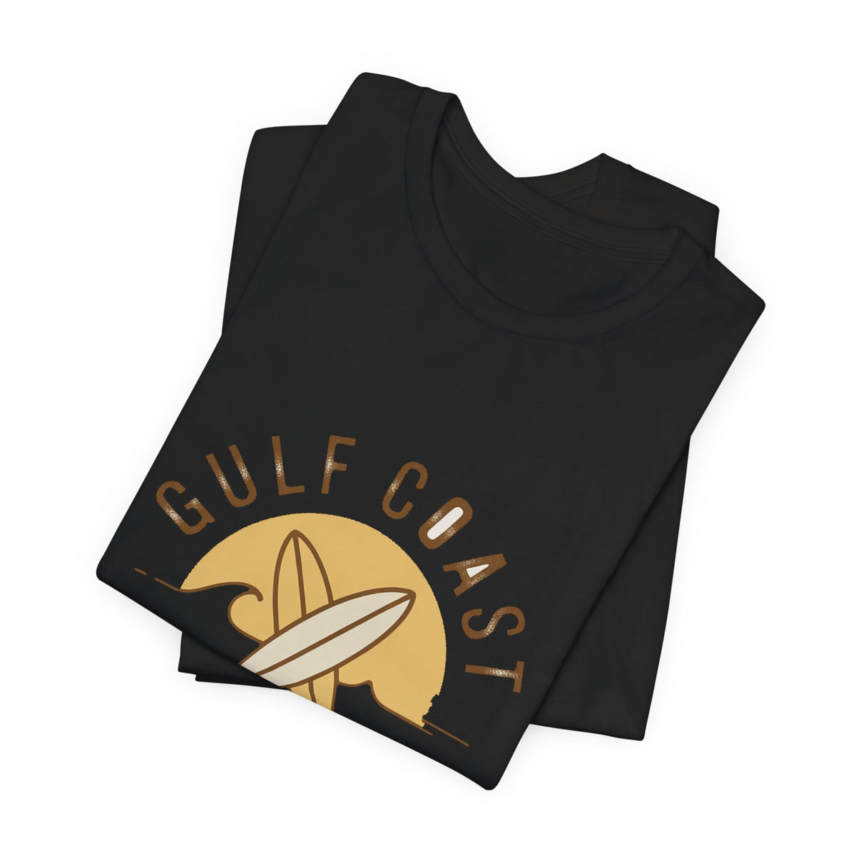 Gulf Coast Surf Club — Premium Vintage Graphic Tee color-specific T-shirt mockup