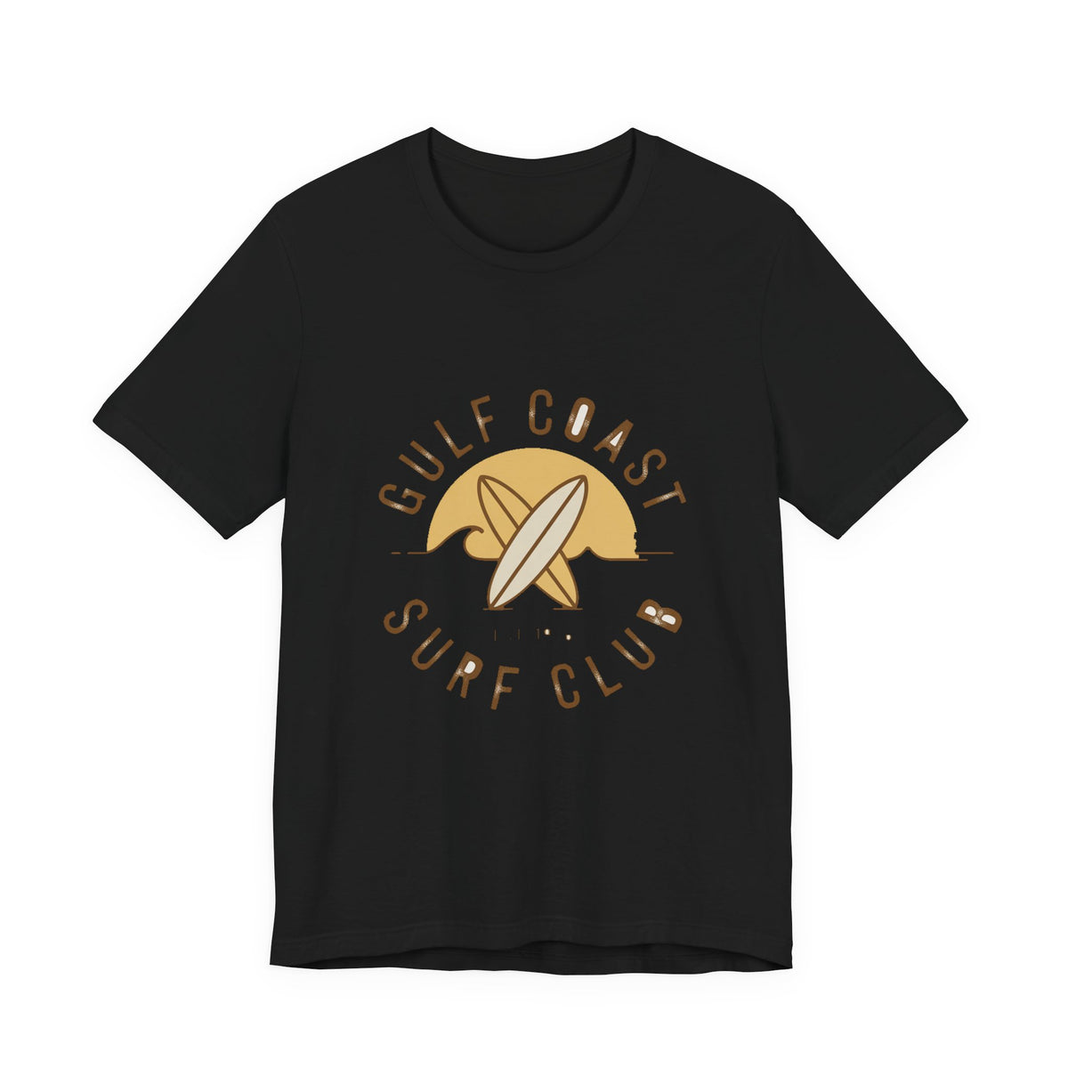 Gulf Coast Surf Club — Premium Vintage Graphic Tee color-specific T-shirt mockup