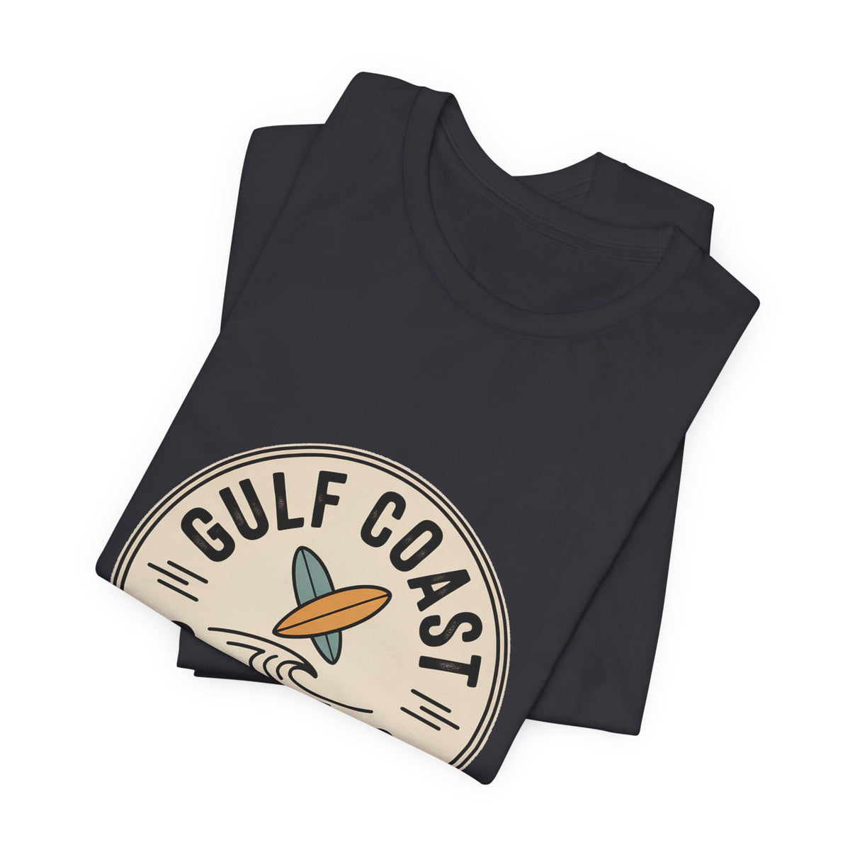 Gulf Coast Surf Club — Premium Vintage Graphic Tee color-specific T-shirt mockup