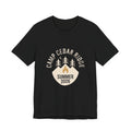 Camp Cedar Ridge — Premium Vintage Summer Camp Tee color-specific T-shirt mockup