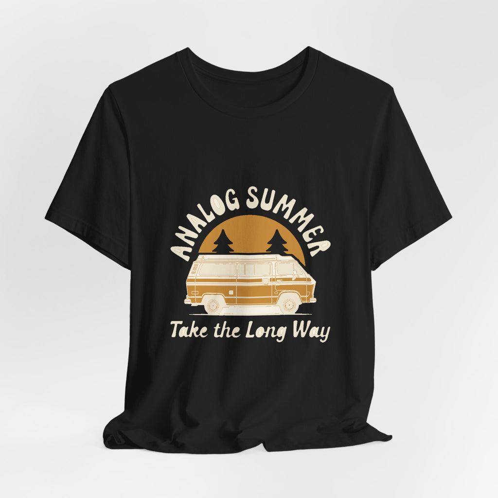 Analog Summer — Premium Retro Road Trip Van Tee color-specific T-shirt mockup