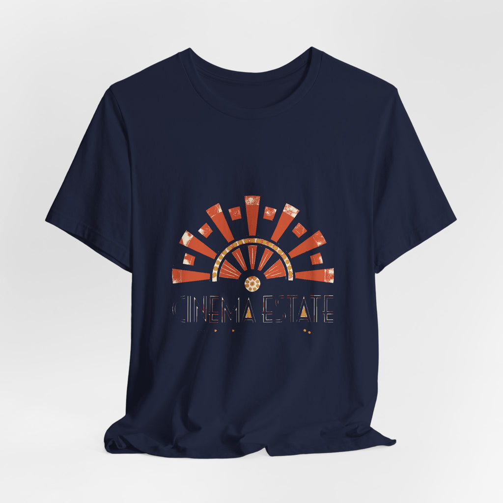 Cinema Estate — Premium Vintage Art Deco Graphic Tee color-specific T-shirt mockup